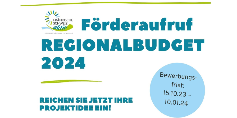 Förderaufruf Regionalbudget 2024