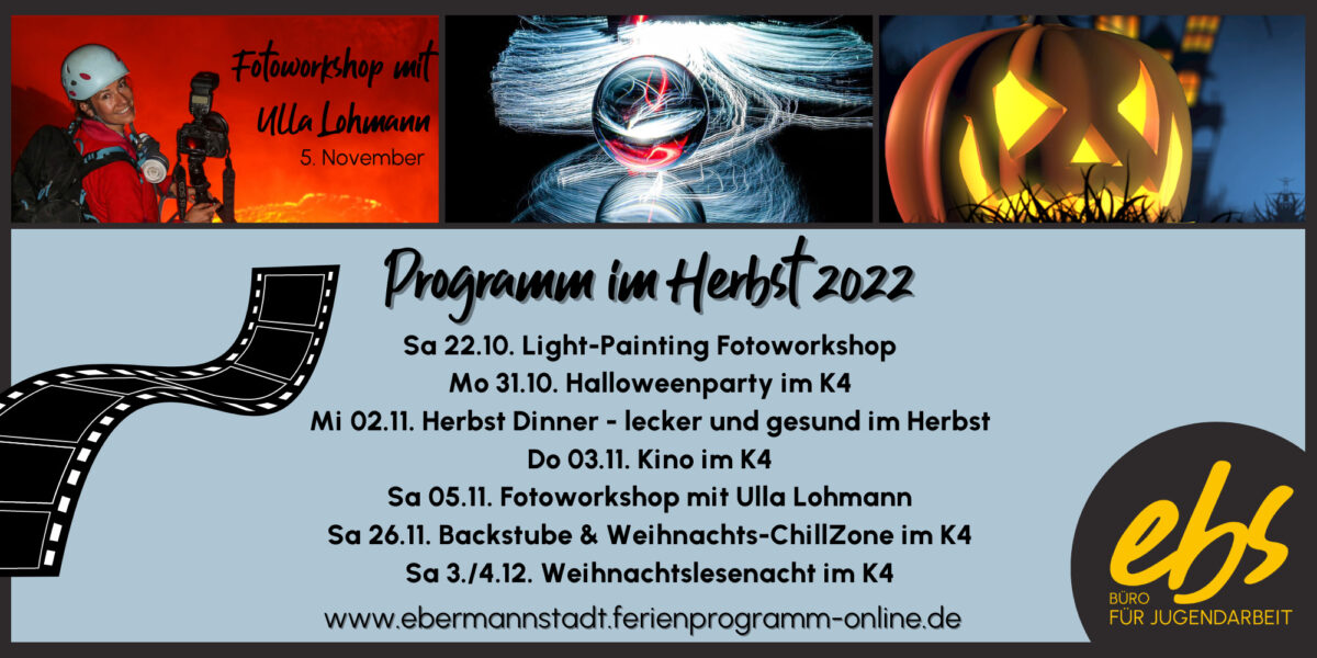 Read more about the article Programm im Herbst – Büro für Jugendarbeit
