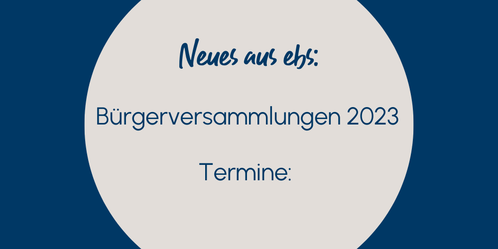 Read more about the article Bürgerversammlungen Termine 2023